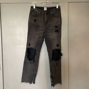 polly jeans / washed black / size 8